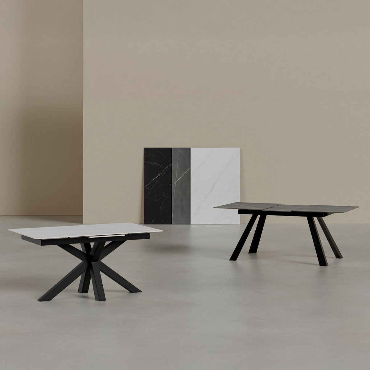 Mesa de comedor mesa extensible lori 120 gris-negro. Modelo 00MS217369, imagen 8