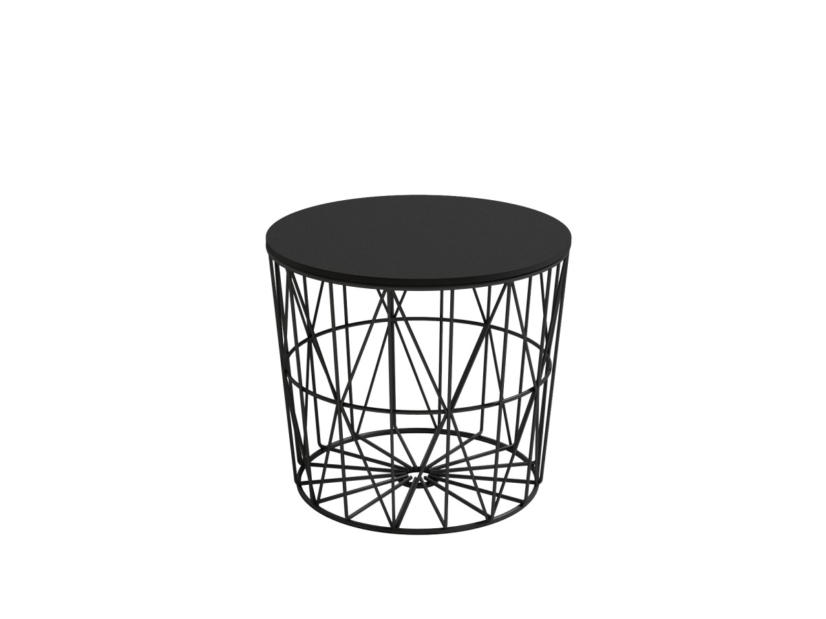 Mesa de Centro mesa metal y madera atlantico 48x48x43 color blanco, blanco y madera, negro y madera o negro
	 medidas: 48cm. Modelo ATLANTICO-48-BGL, imagen 5