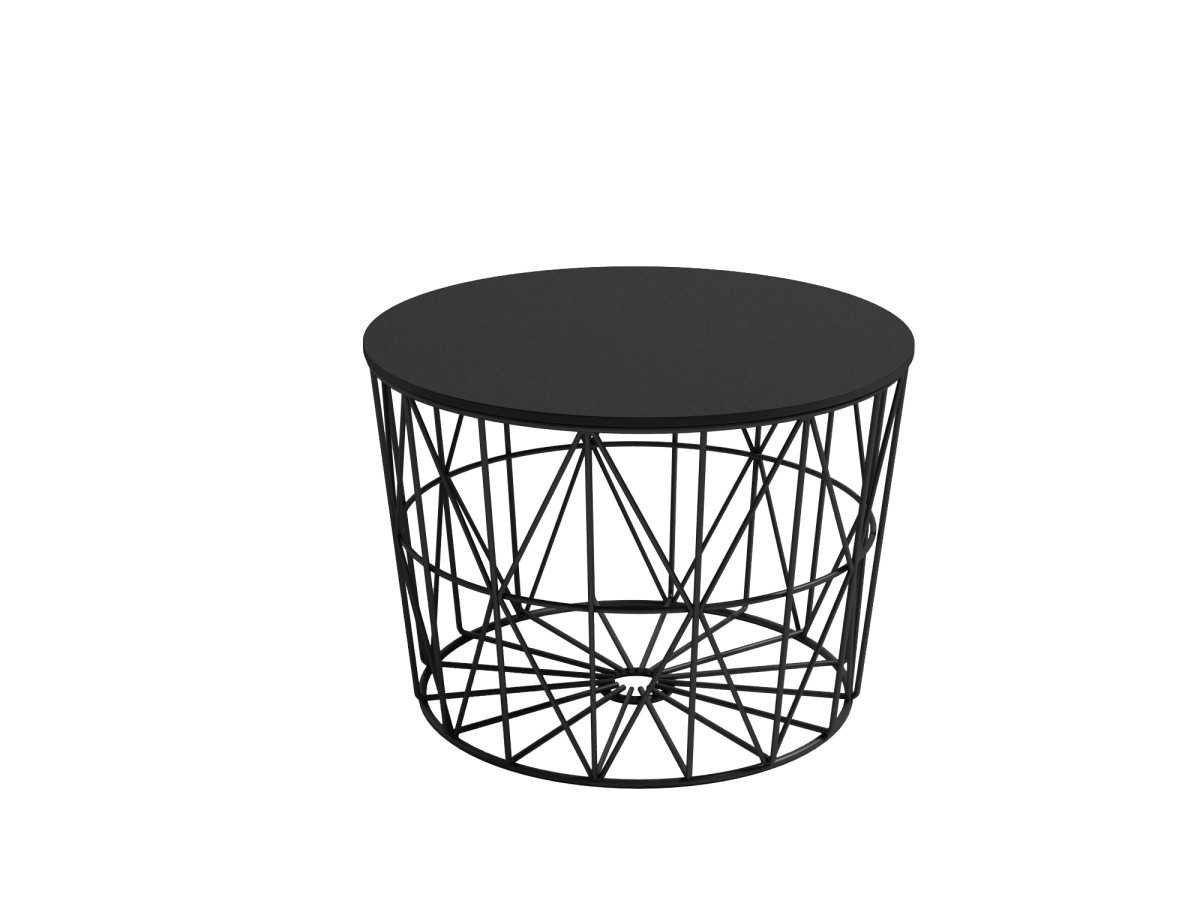 Mesa de Centro mesa metal y madera atlantico 60x60x43 color blanco, blanco y madera, negro y madera o negro
	 medidas: 60cm. Modelo ATLANTICO-60-BGL, imagen 5