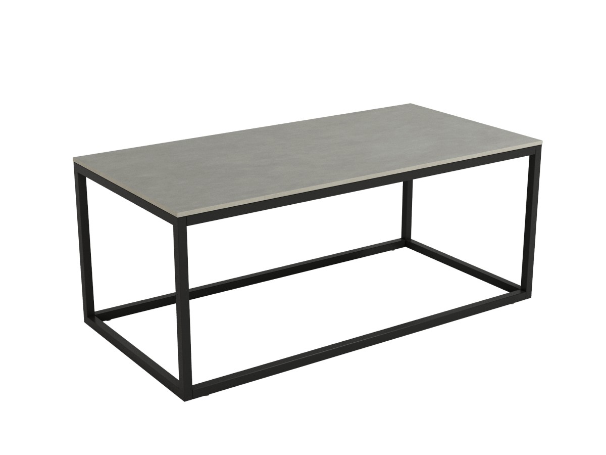Mesa de Centro mesa balear rectangular 100x50 estructura marfil o negro y sobre arena, porland, marquina o  carrara
	 medidas: 100cm. Modelo BALEAR-RECTANGULAR-BGL, imagen 4