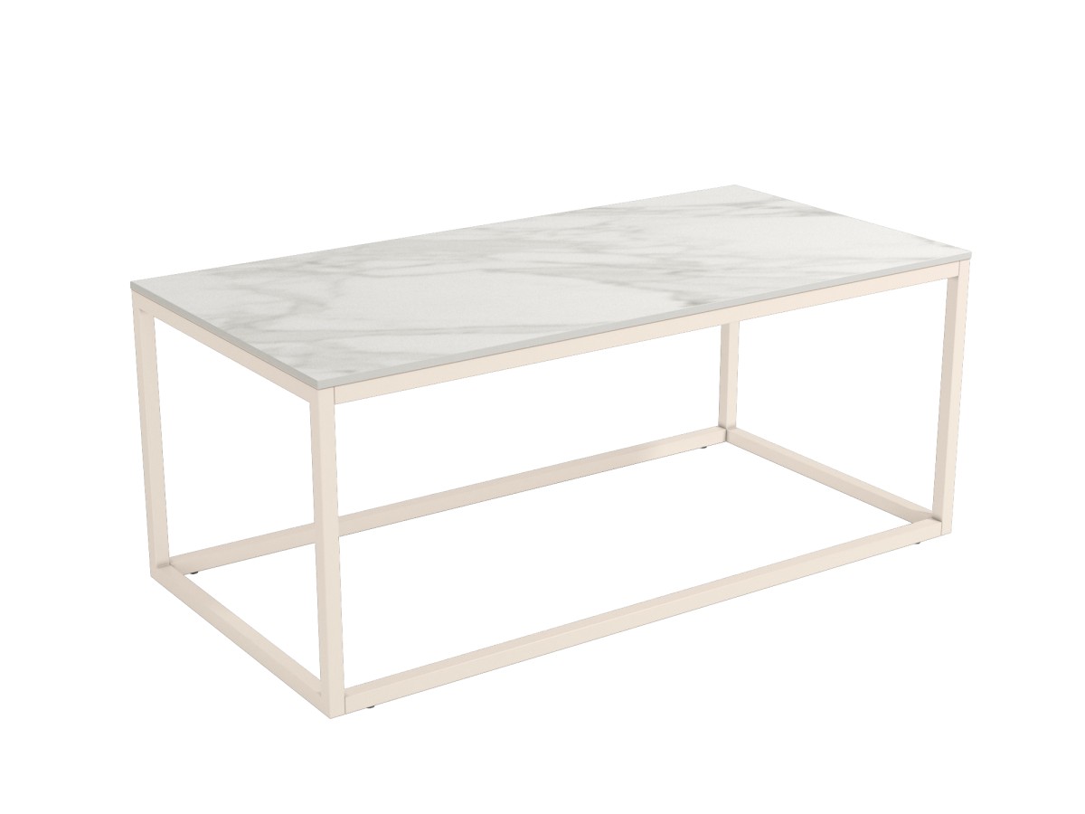 Mesa de Centro mesa balear rectangular 100x50 estructura marfil o negro y sobre arena, porland, marquina o  carrara
	 medidas: 100cm. Modelo BALEAR-RECTANGULAR-BGL, imagen 6