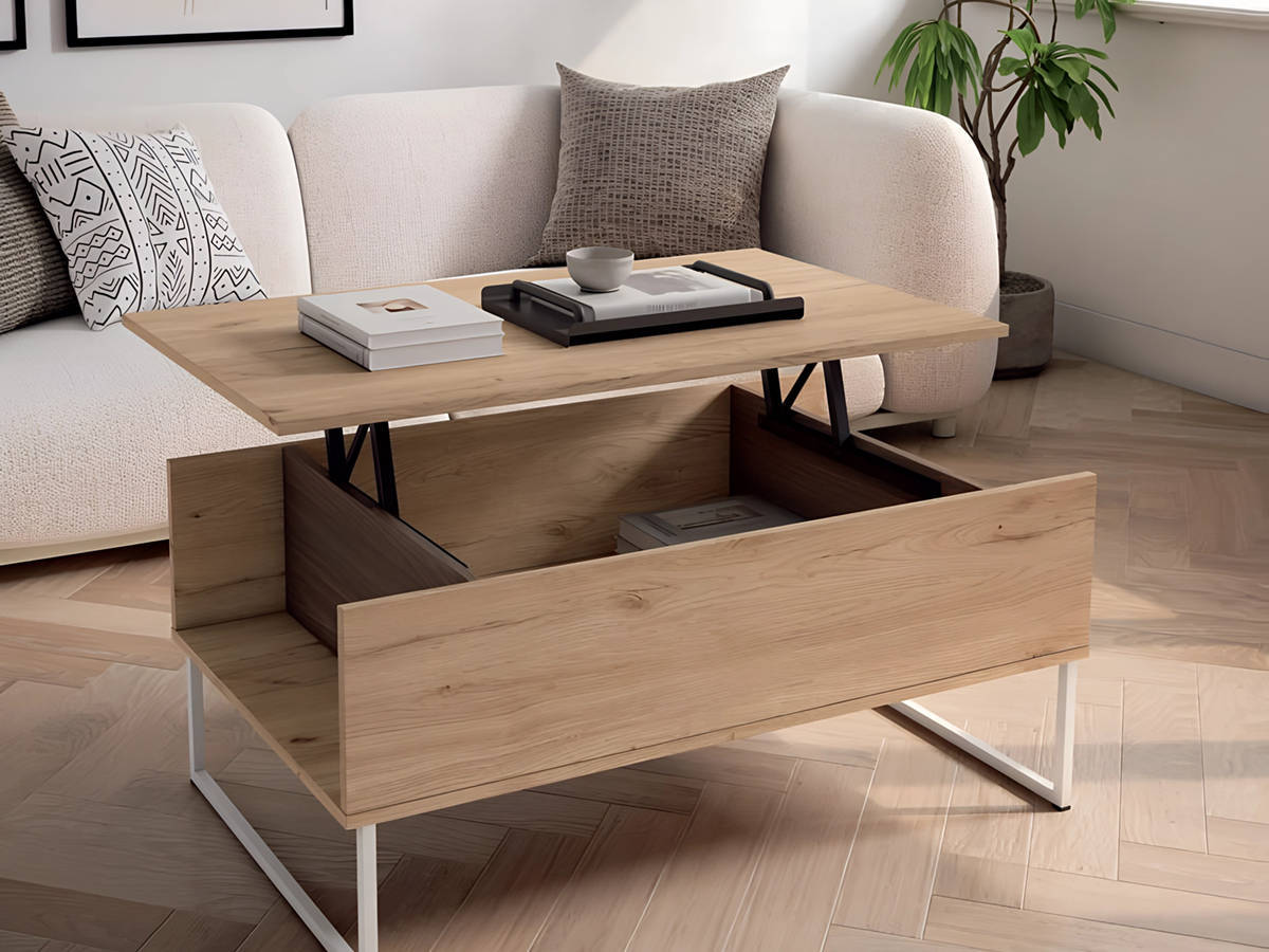 Mesa de Centro mesa centro elevable dutty
pata west 100x60 cm.. Modelo DUTTY-WEST-NOD, imagen 2