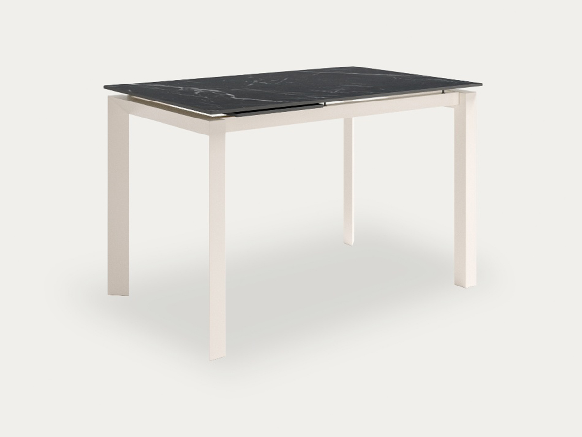 Mesa Comedor mesa júcar extensible con acabado porcelánico y estructura metálica marfil 140-190 x 90 cm. Modelo JUCAR-MARFIL, imagen 7