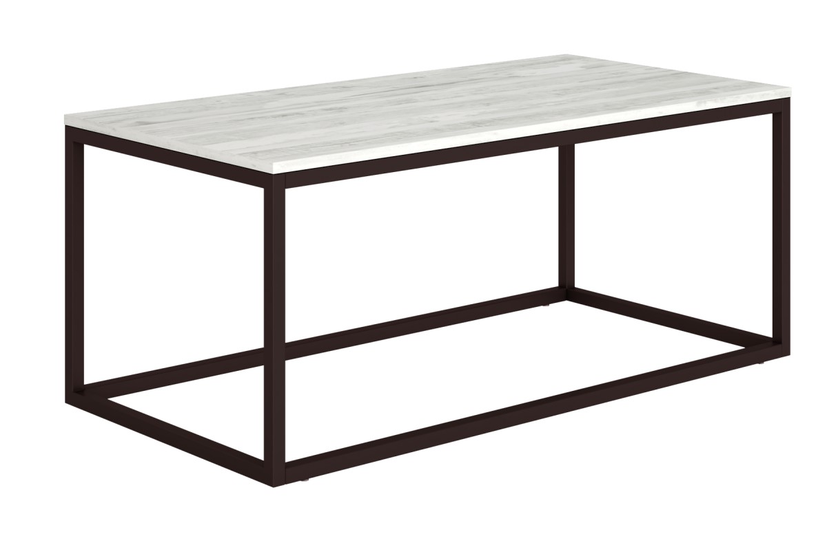Mesa de Centro mesa centro rectangular  modelo pacifico 100x50x40  en metal  marfil o negro y artic, java, alpin, perla, roble o blanco
	 medidas: 100cm. Modelo PACIFICO-100-BGL, imagen 8