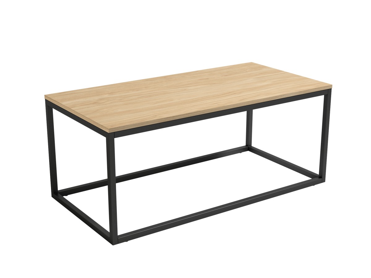 Mesa de Centro mesa centro rectangular  modelo pacifico 100x50x40  en metal  marfil o negro y artic, java, alpin, perla, roble o blanco
	 medidas: 100cm. Modelo PACIFICO-100-BGL, imagen 10
