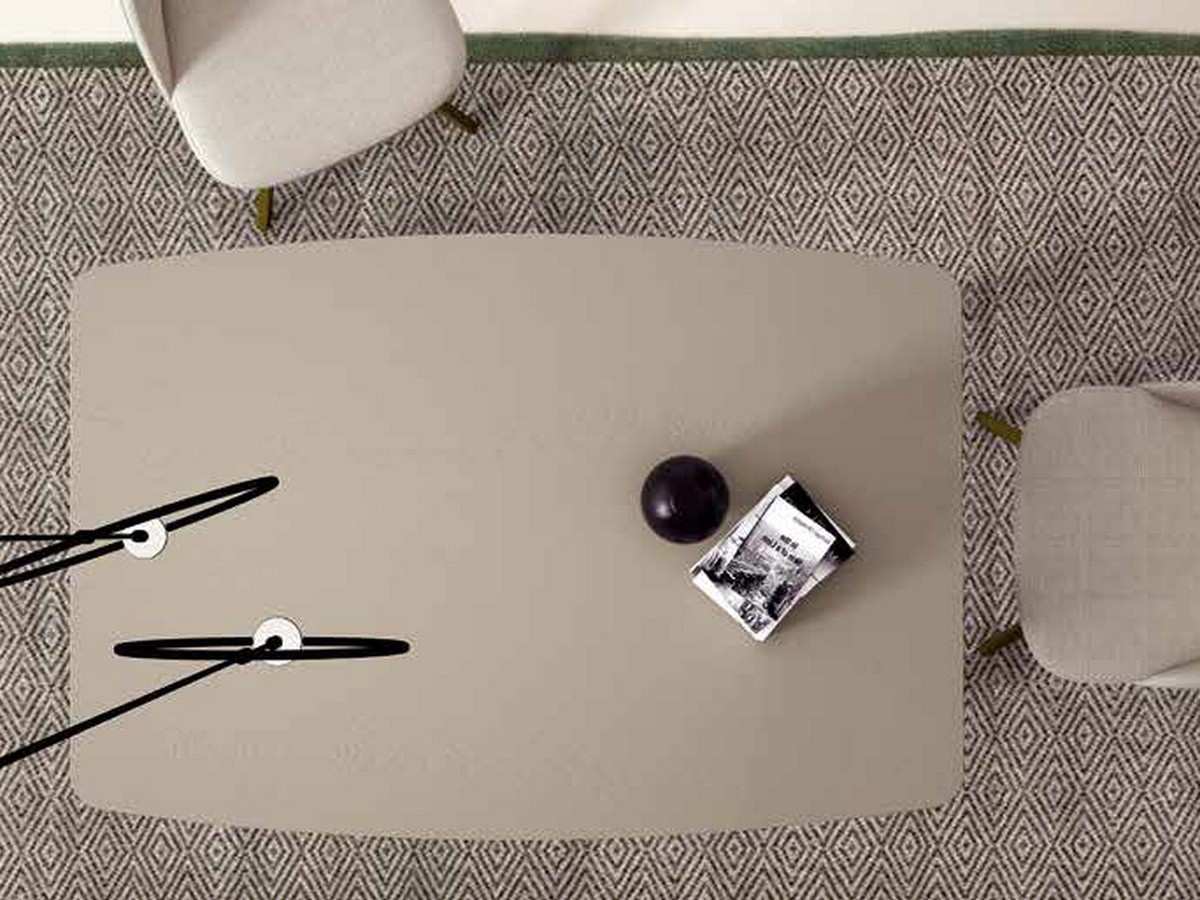 Mesa Comedor modelo en forma rectangular fija  acabada en melamina tapa lisa y metalpatas metalicas 5x5 cm. varios colores a elegir medidas: 140*90*75 cm.. Modelo PND-4122, imagen 4