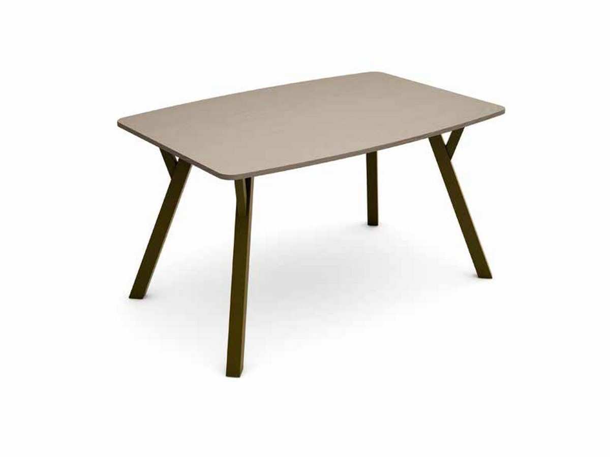 Mesa Comedor modelo en forma rectangular fija  acabada en melamina tapa lisa y metalpatas metalicas 5x5 cm. varios colores a elegir medidas: 140*90*75 cm.. Modelo PND-4122, imagen 5