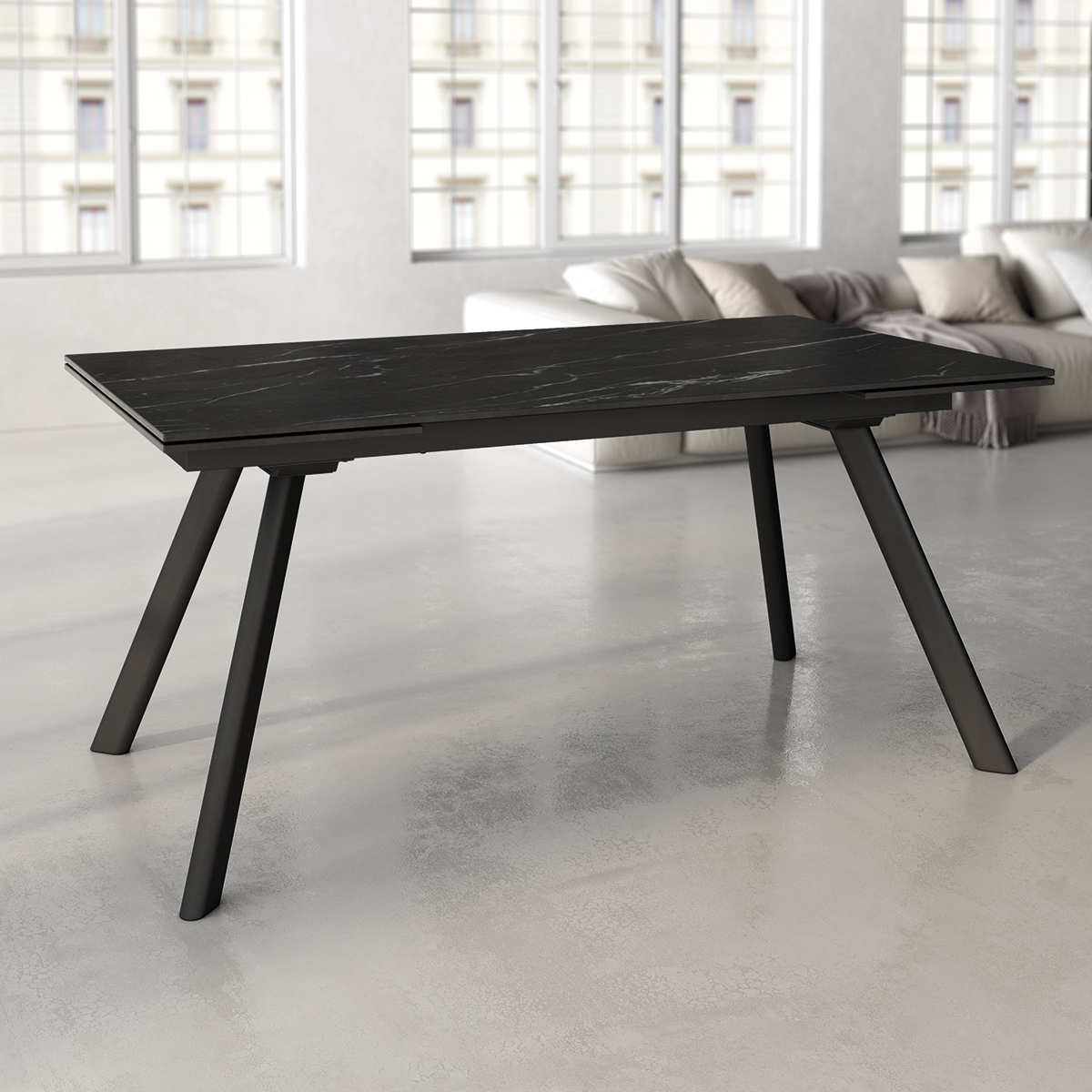 Mesa Comedor TASMAN-NEGRO-MARQUINA-BGL imagen 1