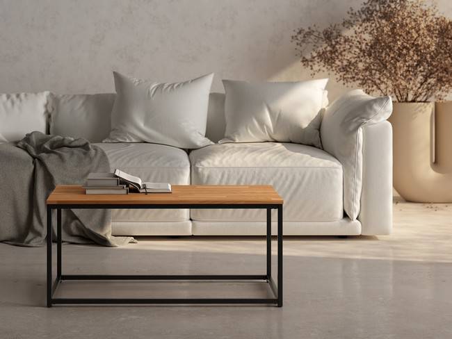 Rectangular modelo austral 100x50x45 negro-roble
	 medidas: 100cm AUSTRAL-RECTANGULAR-BGL - Imagen 1