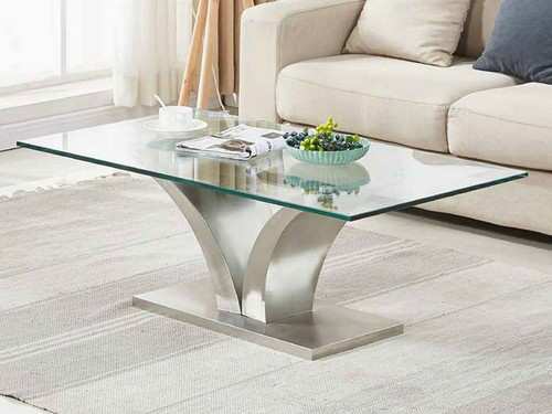 mesa_centro rectangular fija cristal l110 Modelo AVK-302-PU