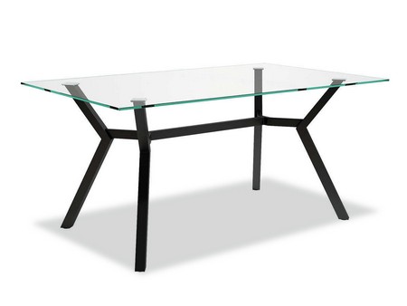 mesa fija de diseño con pie central metálico en color antracita. tapa de cristal rectangular disponible en 2 medidas. <br><br>la mesa de comedor alborán 2 es una mesa de diseño con la que ambientar un espacio con buen gusto y elegancia. gracias al estilo angular de sus patas es un producto que sin duda, no pasará desapercibido<br><br>por otro lado, esta mesa tiene las patas metálicas pintadas en color antracita, con el sobre de cristal rectangular.<br><br>medidas: 160 x 90 x 76 cm<br><br>otras medidas disponibles 180 x 90 x 76 cm mesa de comedor l160 l180 Modelo BGL-ALBORAN-REC