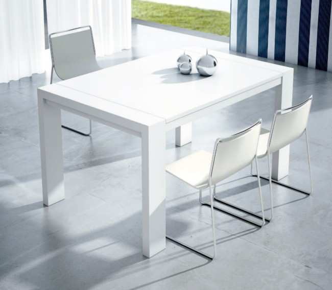 <p>mesa comedor extensible</p> <p>131↔ cm x 90 cm x 75↕ cm</p> <p>abierta 205↔ cm x 90 cm x 75↕ cm (1 extensible)</p> <p><b>acabados</b> .- amazona, artíco, blanco, cambrian. </p> <p class='cyb'> medidas: 131 cm </p> <p>más opciones de colores disponibles</p> mesa salon Modelo MCO-123