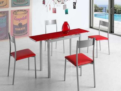 mesa cocina l85 Modelo PDC-LISBOA-ROJO