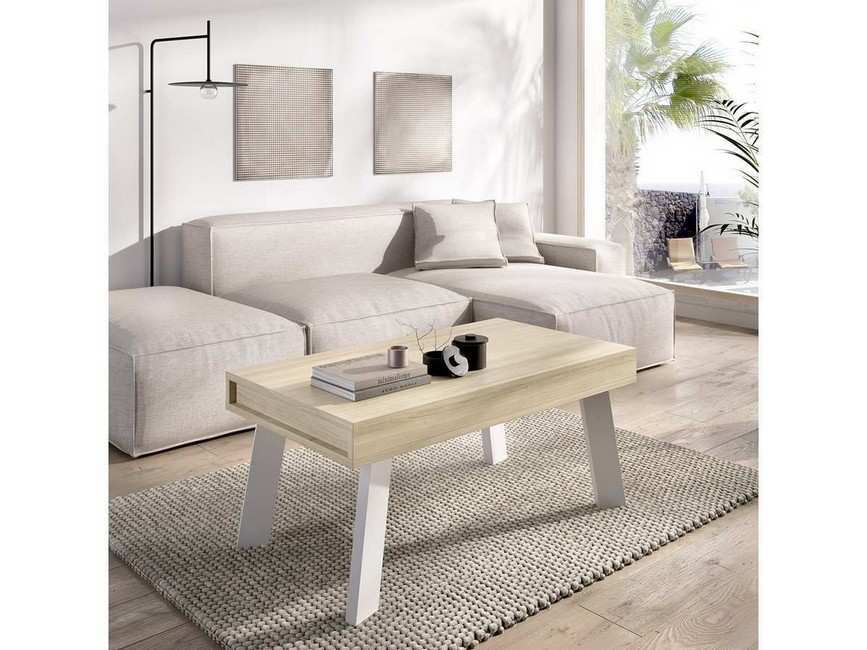Mesa centro elevable pata inclinada 100cm. TRAY-9934 - Imagen 1
