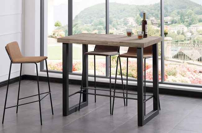 mesa auxiliar alta loft 120 x 70 cm roble american / negro. mesa_centro Modelo 0001630020016