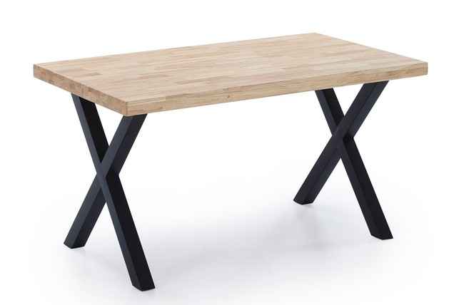 mesa comedor fija x-loft 140 x 80 cm roble / negro Modelo 0500300020010