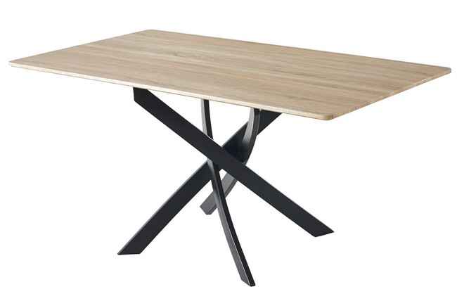 mesa comedor fija zen 140 x 80 cm roble / negro Modelo 0500310020010