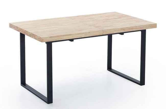 mesa comedor extensible natural 140 - 180 x 80 cm roble nordish / negro Modelo 0500360020010