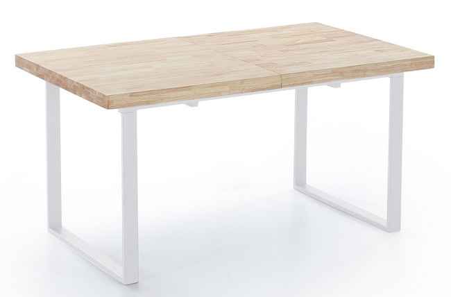 mesa comedor extensible natural 140 - 180 x 80 cm roble nordish / blanco Modelo 0500360020011