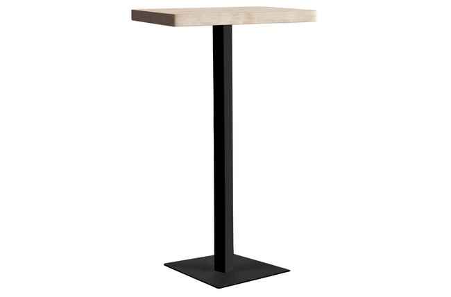 mesa auxiliar alta moss 60 x 60 cm roble nordish / negro. mesa_centro Modelo 0500370020010