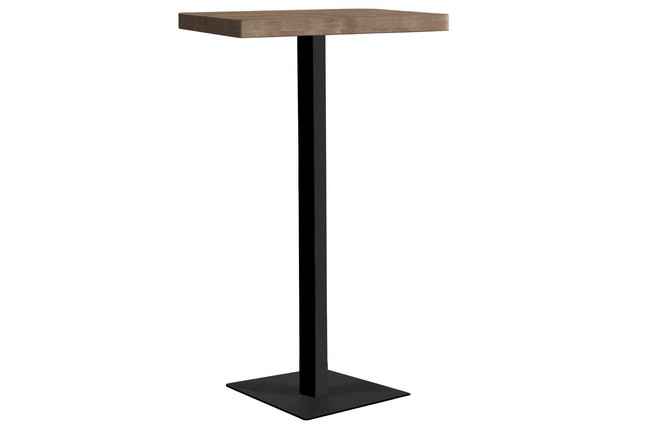 mesa auxiliar alta moss 60 x 60 cm roble american / negro. mesa_centro Modelo 0500370020016