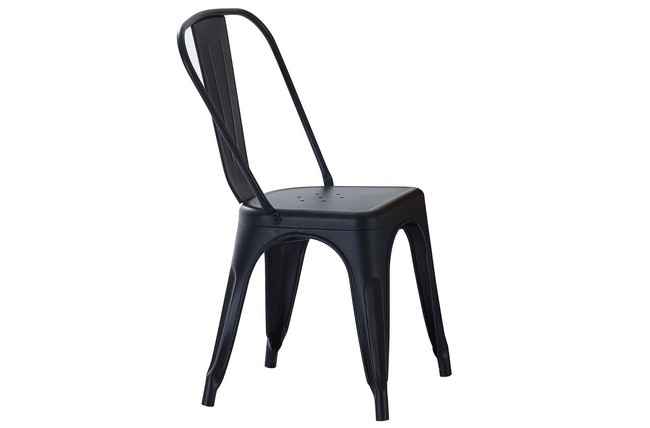 silla comedor tolix negro. Modelo 0500600020010