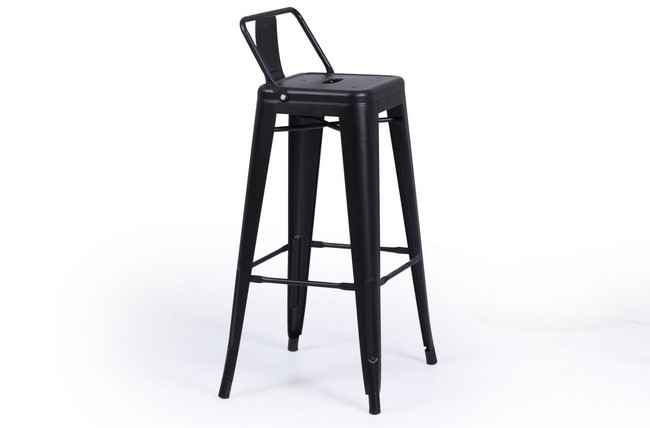 taburete alto tolix negro. Modelo 0500620020010