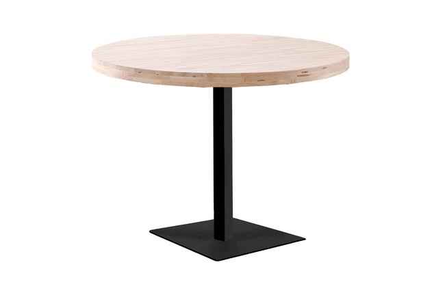 mesa moss redonda d-110 cm roble nordish / negro. mesa_centro Modelo 0500980020010