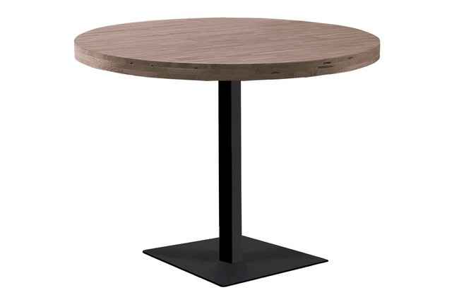 mesa moss redonda d-110 cm roble american / negro. mesa_centro Modelo 0500980020016