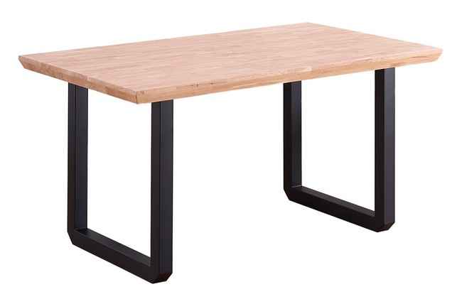 mesa comedor fija roma 150 x 90 cm roble nordish / negro. Modelo 0600200020210