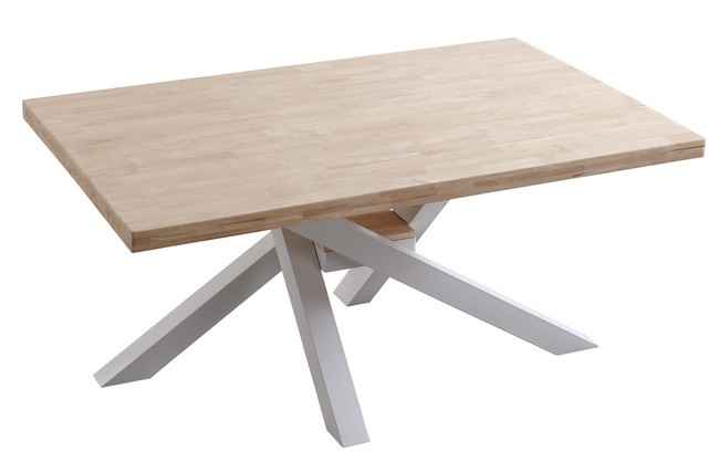 mesa comedor fija xena 160 x 100 cm roble nordish / blanco. Modelo 0600350020011