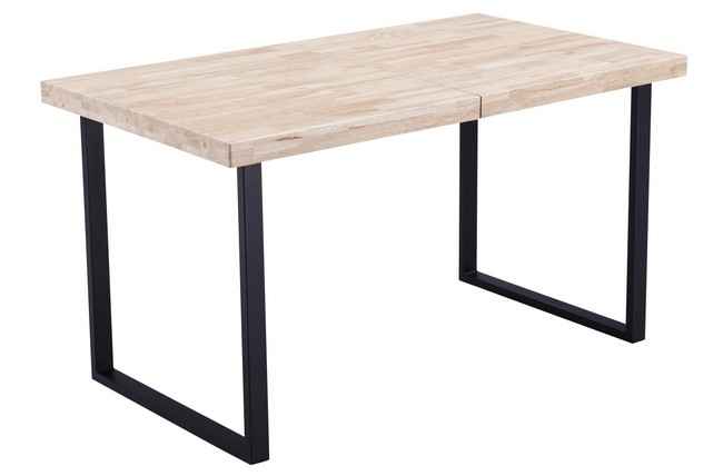 mesa comedor extensible steve 140 - 180 x 80 cm roble nordish / negro Modelo 0600600010010