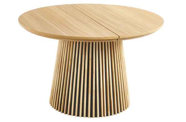 mesa comedor redonda extensible keanu 120 - 160 - 200 x 120 cm oak. Modelo 0603500020018