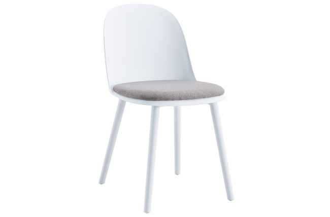 silla happy blanco / tex gris. Modelo 0900250028401