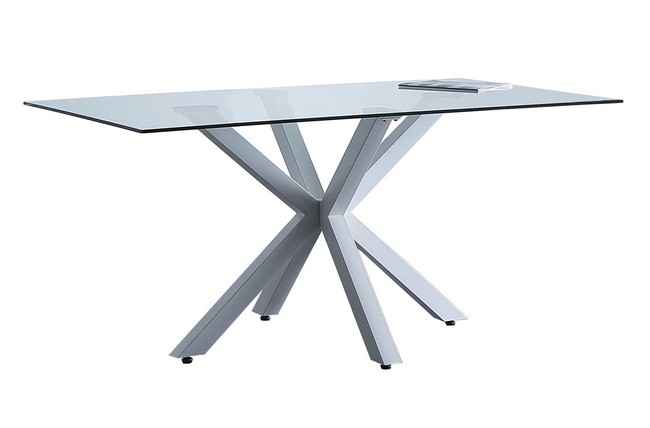 mesa comedor fija cross 160 x 90 cm blanco. Modelo 3003000020003