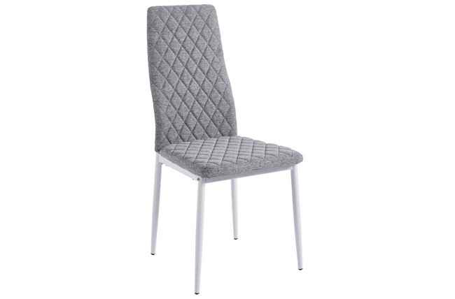 silla comedor anita tejido gris / blanco. Modelo 3003880020212