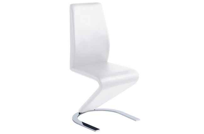 silla comedor qatar simil piel blanco Modelo 3003890024703