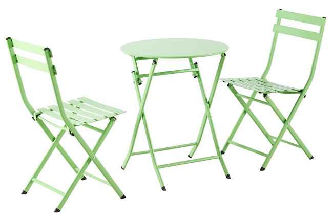 set cafe terraza color pistacho. Modelo 9002000020036