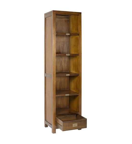 Librería colonial Flamingo con cajón y múltiples huecos.