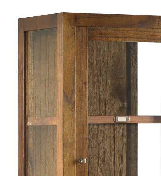 Vitrina colonial con cajones y puerta de 50 cm