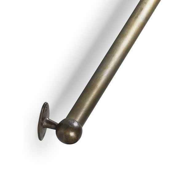 Barra colonial en bronce antiguo de 90 cm elegante y sofisticada.