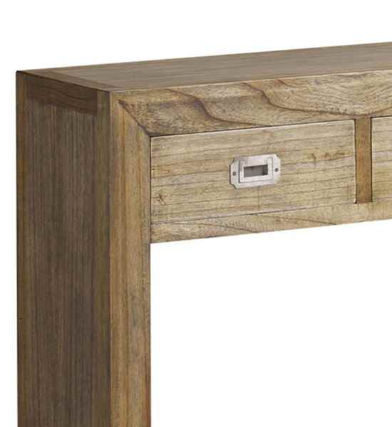 Consola Merapi colonial de madera con cajones tallados.