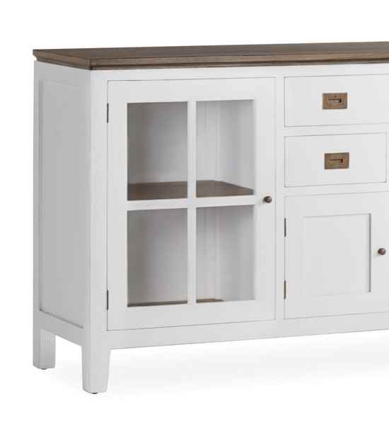 Bufet colonial Everest 180 cm con cajones y puertas.