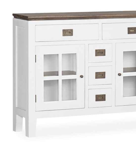 Consola colonial Everest con cajones y puertas elegantes