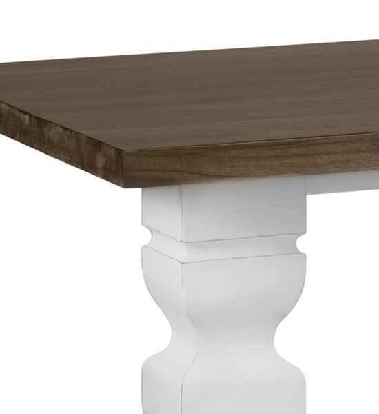 Mesa de comedor Everest 200 en estilo colonial, robusta y elegante.