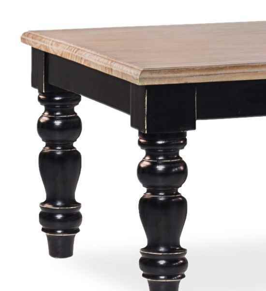 Mesa de centro colonial Siena 115 cm diseño clásico.