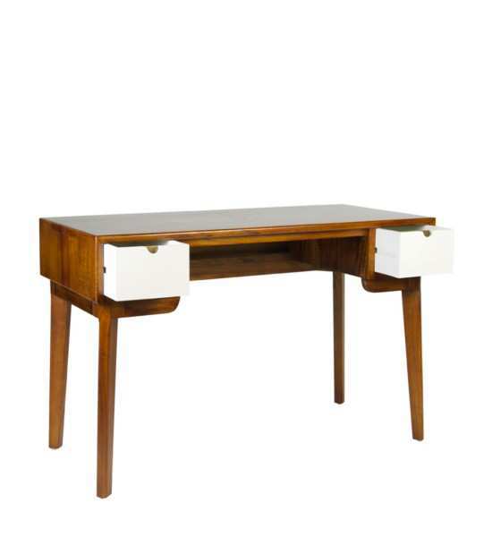 Escritorio colonial Artic con 2 cajones y dimensiones de 120 cm.