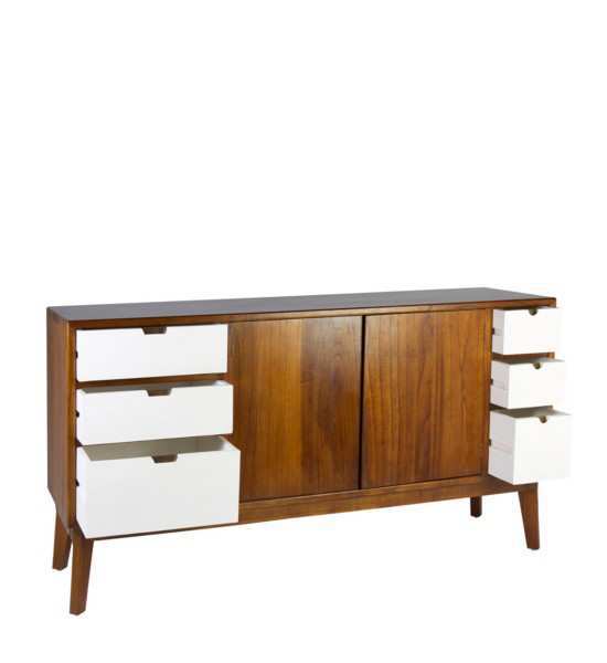 Bufet colonial Artic con cajones y puertas 160 cm.
