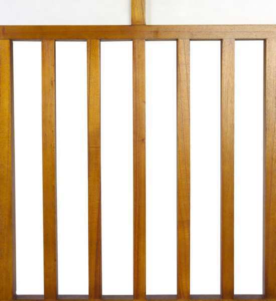 Cabezal colonial art decó de madera maciza 165 cm.