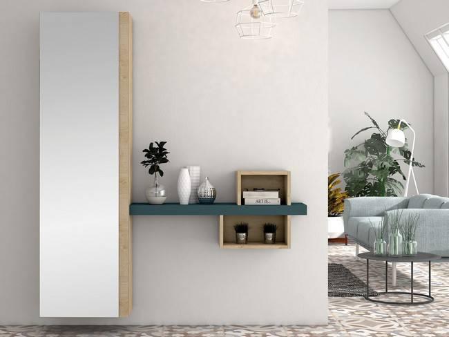  mueble recibidor Modelo AUSTRAL-REC02 - para aprovechar cada metro de un salón contemporáneo 